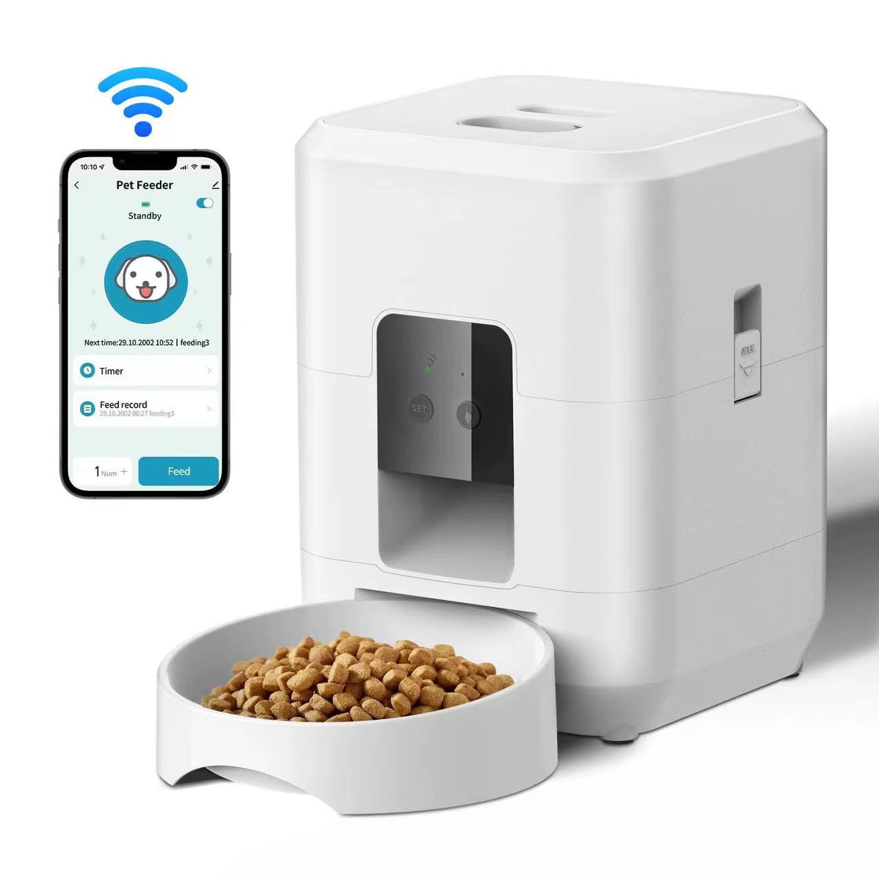 2L Smart Control Pet Feeder WIFI Feeders for Cats Remote Feeding Cat Food Dispenser Automatic Pets Feeder