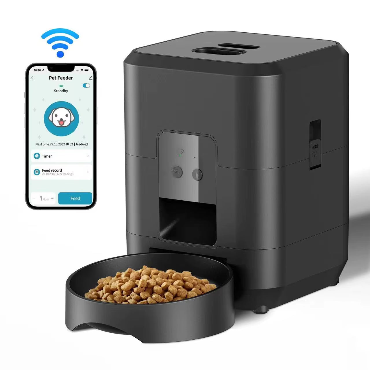 2L Smart Control Pet Feeder WIFI Feeders for Cats Remote Feeding Cat Food Dispenser Automatic Pets Feeder