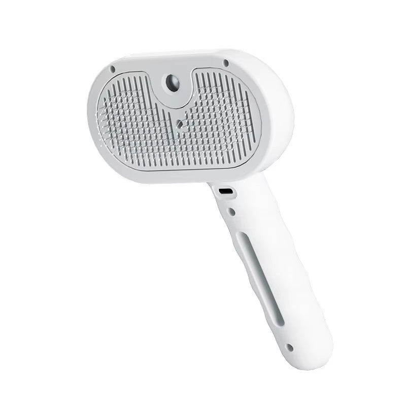 Dog Comb Pet Steam Massage Brush Safe round Head Soft Teeth Spray Hair Removal Comb for Dog Universal for Cats Dogs Accessories